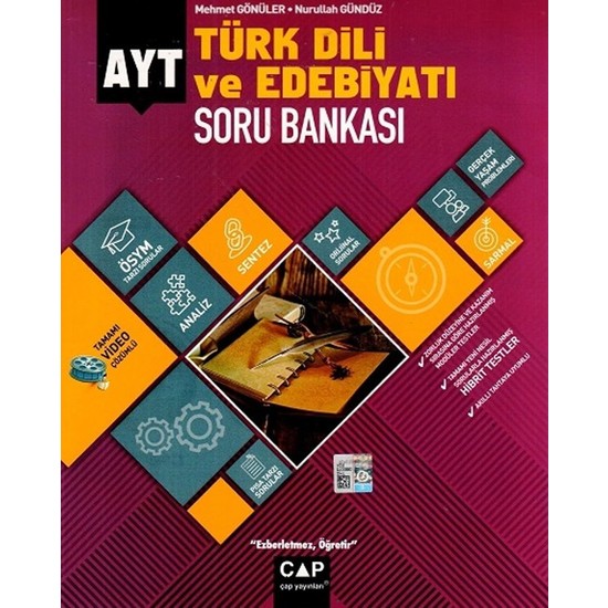 Çap Yayınları AYT Türk Dili ve Edebiyatı Soru Bankası Kitabı