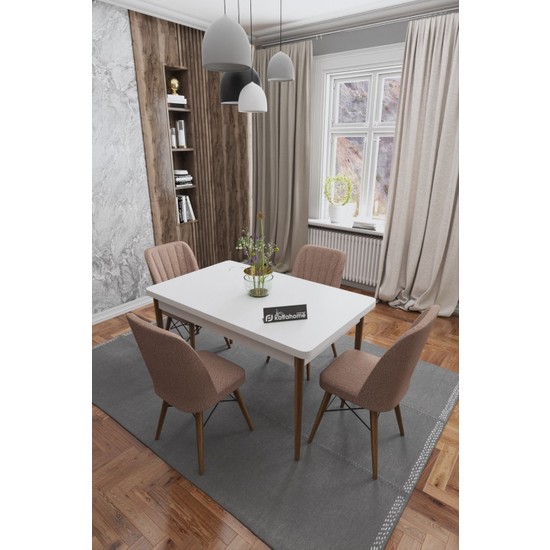 Kaffa Home Sea Aytaşı 70X110 Sabit Yemek Masası Mutfak Fiyatı