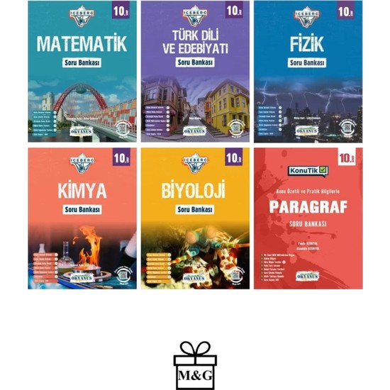 Okyanus Yayınları 10 Sınıf Iceberg Matematik Edebiyat Fizik Kitabı