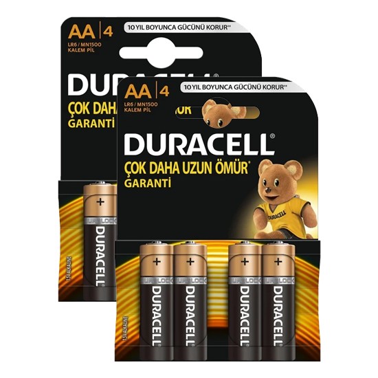 Duracell Alkalin Aa Kalem Pil 4lü x 2 Adet Fiyatı