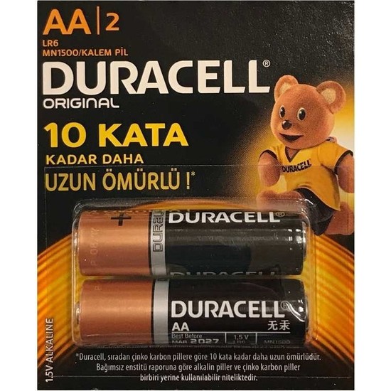 Duracell Alkalin Kalem Pil Aa V Li Lr Mn Fiyat