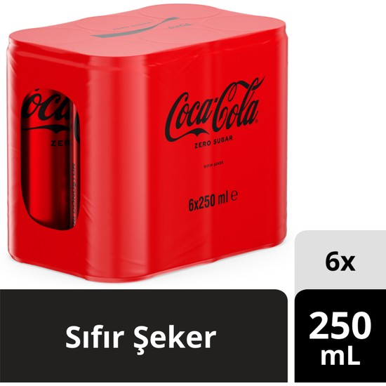 Coca Cola Şekersiz Kutu 6x250 ml Fiyatı Taksit Seçenekleri