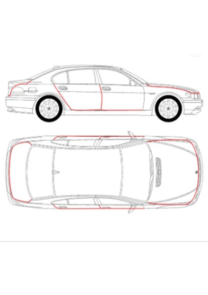 Oto Tuning Oto Ara Kap Koruma Fitili Metre Parlak Siyah Fiyat