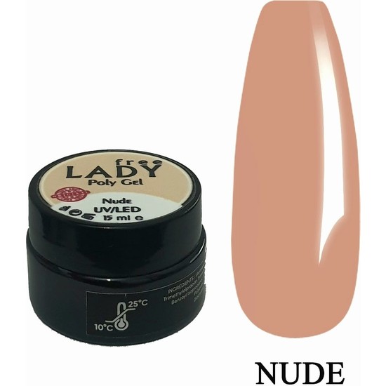 Free Lady Protez Tırnak Poly Jel Uv led 15 ml Nude Poly Fiyatı