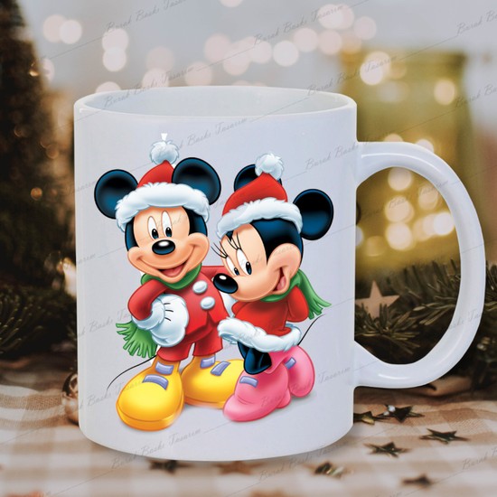 Burak Baskı Tasarım Yılbaşı Noel Temalı Mickey ve Minnie Fiyatı