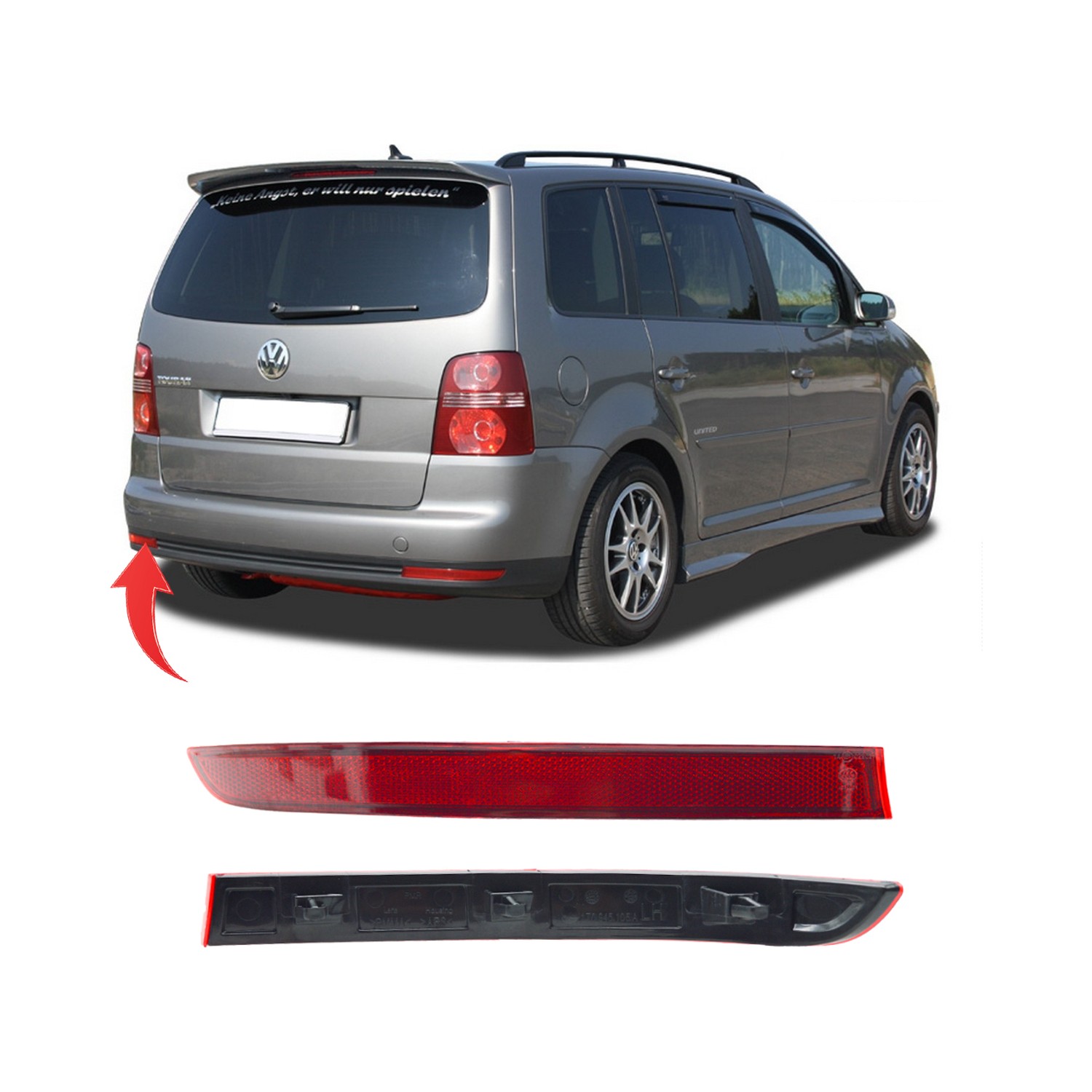 Wisco Vw Touran 2007 2010 Arka Reflektör Sol 1T0945105A Fiyatı