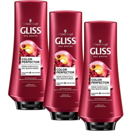 Gliss Color Perfector Renk Koruyucu Saç Kremi 360 ml x 3 Fiyatı