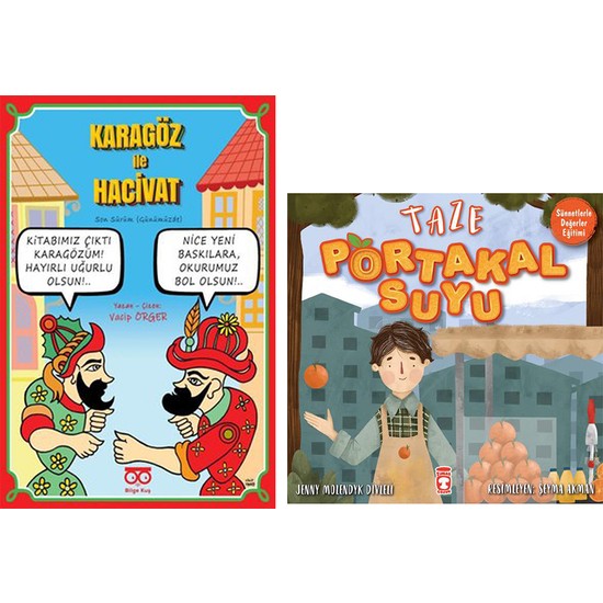 Karagöz ile Hacivat Son Sürüm Taze Portakal Suyu 2 Kitap Kitabı