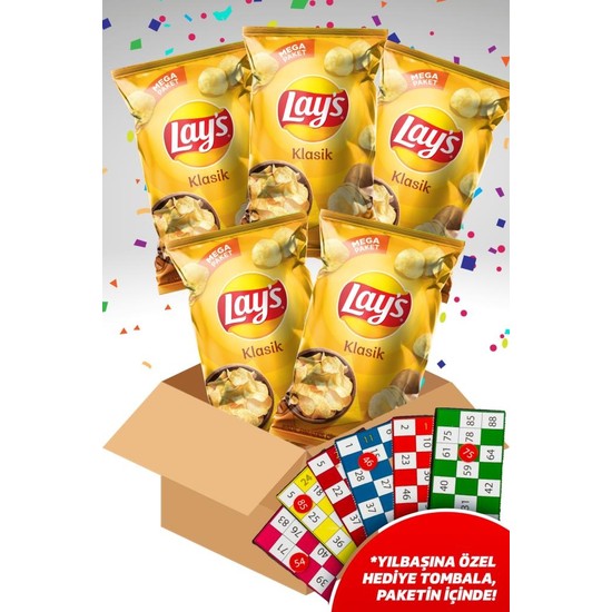 Lay s Klasik Mega Cips Paketi 5 x 193 gr Fiyatı