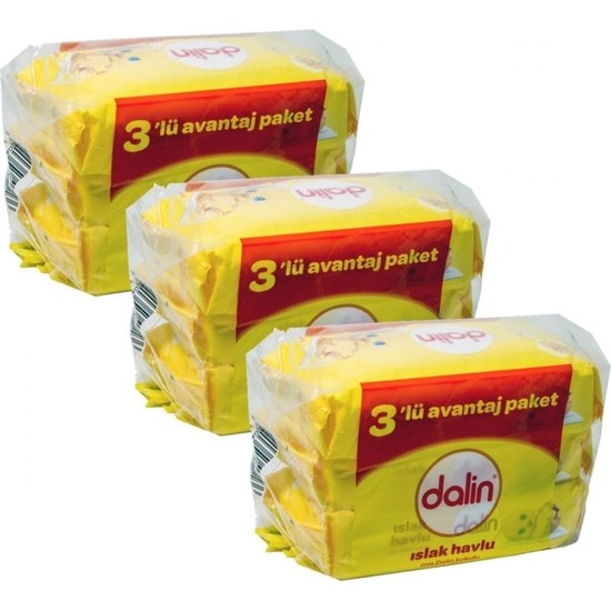 Dalin Islak Havlu 3X56 Adet 3 lü Set Fiyatı Taksit Seçenekleri