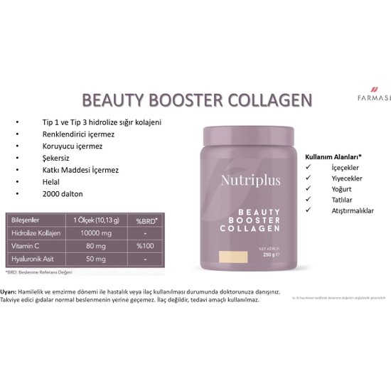 Farmasi Nutriplus Beauty Booster Collagen Hyaluronik Asit Fiyatı