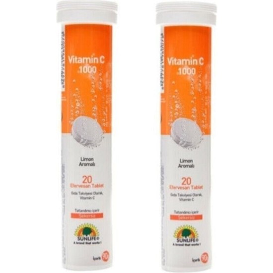 Sunlife Vitamin C Mg Tablet Adet Fiyat