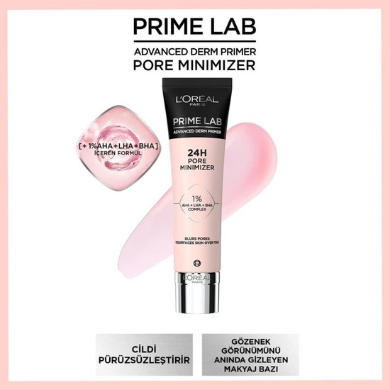 L Oréal Paris Prime Lab Pore Minimizer Gözenek Küçültücü Aha Fiyatı