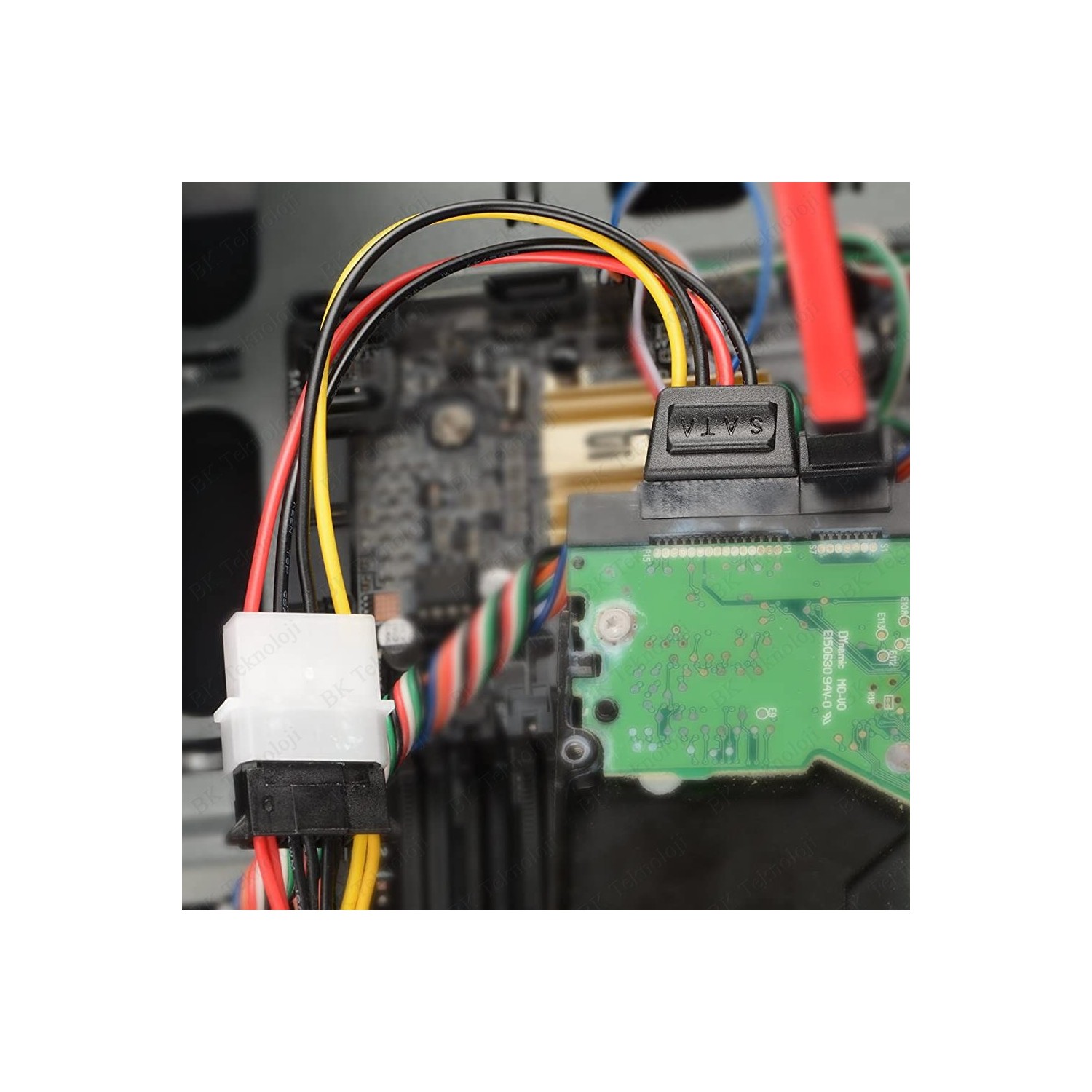 BK Teknoloji 4 Pin Lp4 Molex Erkek To Sata Power Güç Kablosu Fiyatı