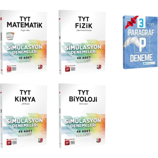 3D Yayınları TYT Matematik Fizik Kimya ve Biyoloji Kitabı