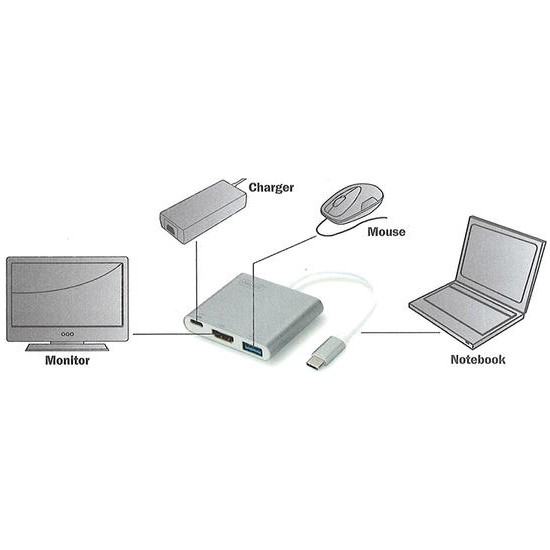 Digitus Usb Usb Tip C Hdmi Grafik Adapt R Fiyat