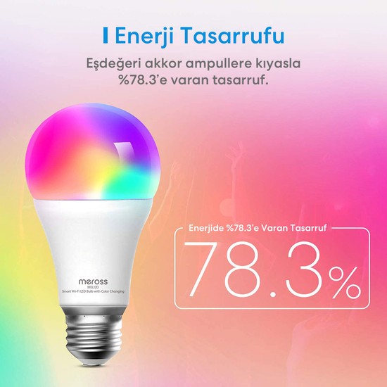 Meross Wi Fi Uzaktan Kontroll Ak Ll L Men Rgb Led Fiyat