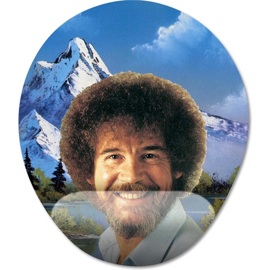 Pixxa Bob Ross Bilek Destekli Mousepad Model Oval Fiyat