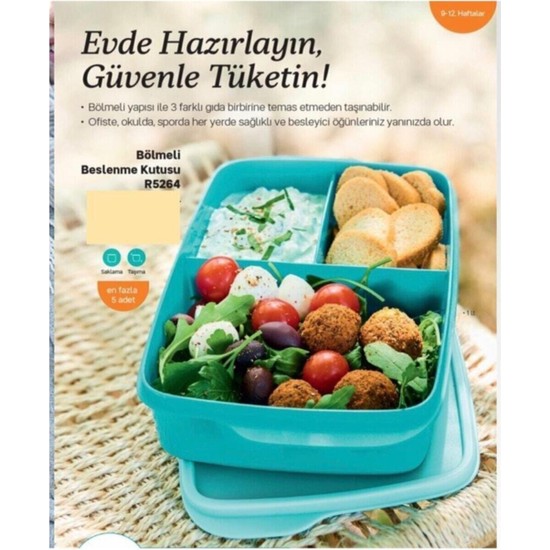 Tupperware 1lt Bölmeli Beslenme Kabı Fiyatı Taksit Seçenekleri