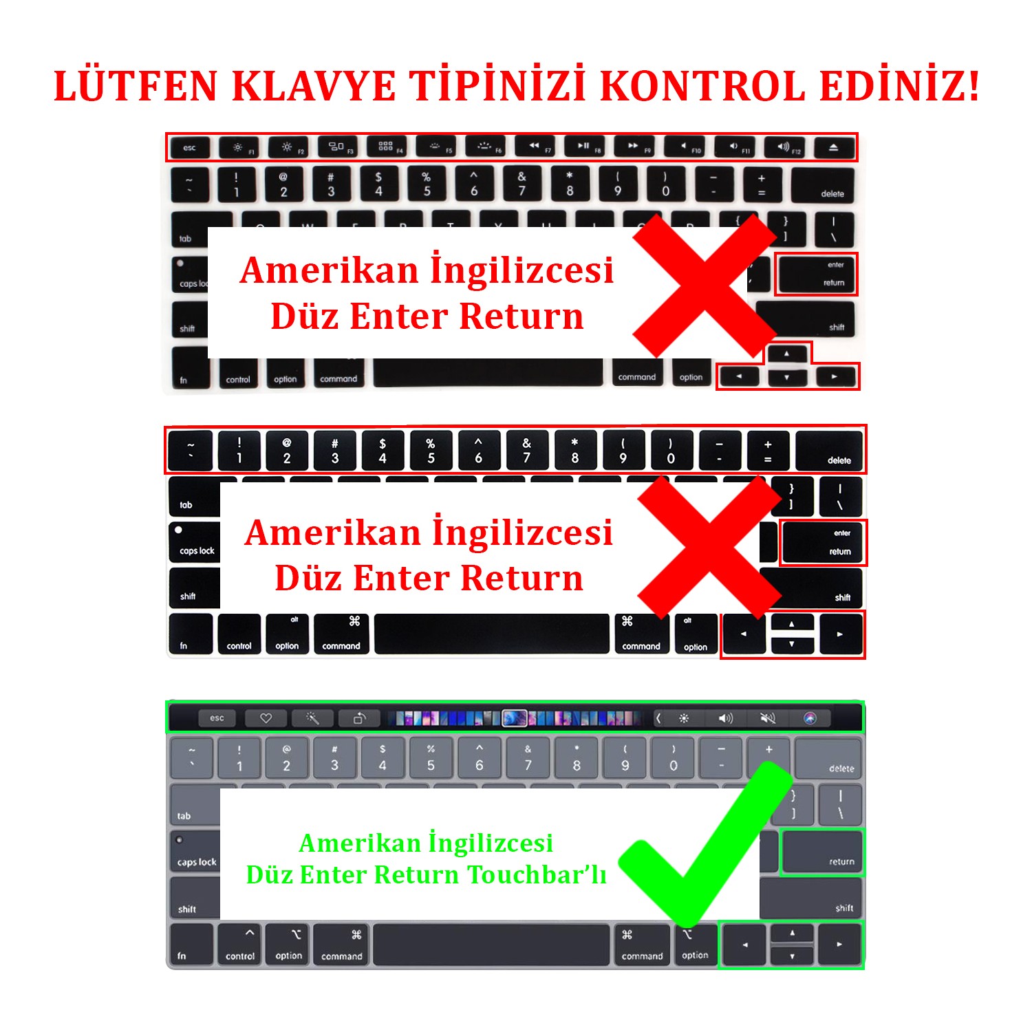 McStorey Macbook Pro Uyumlu Klavye Koruyucu A1706 1989 2159 Fiyatı