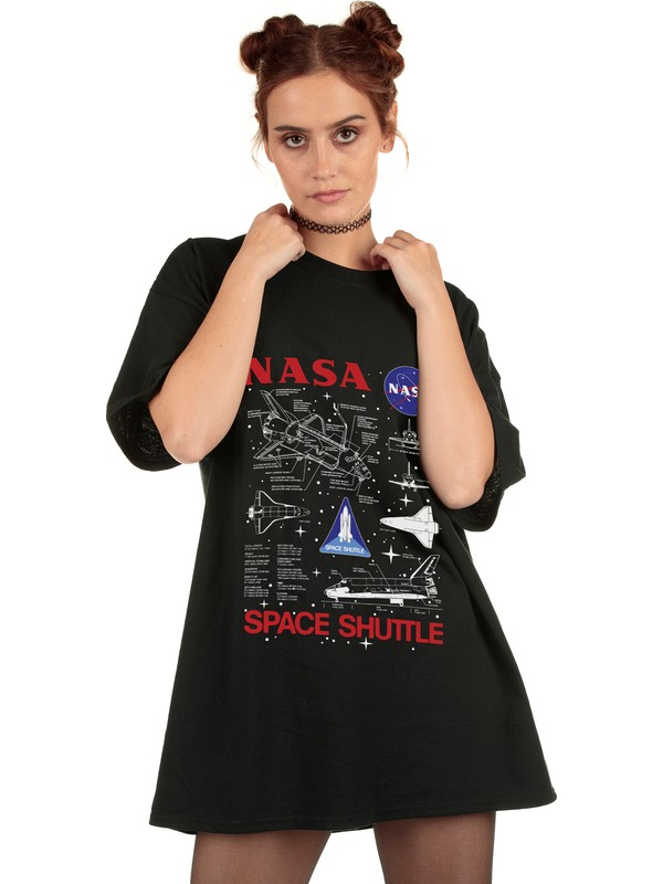 Everywear Nasa Space Shuttle Unisex Premium Oversize T Shirt Fiyat