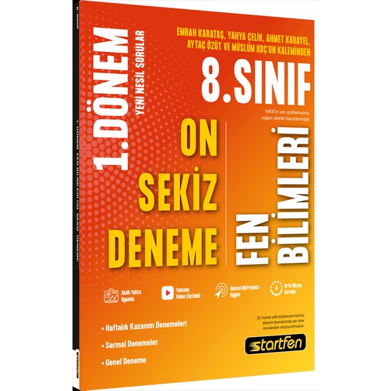 Startfen Yay Nlar D Nem Li Fen Bilimleri Deneme Kitab