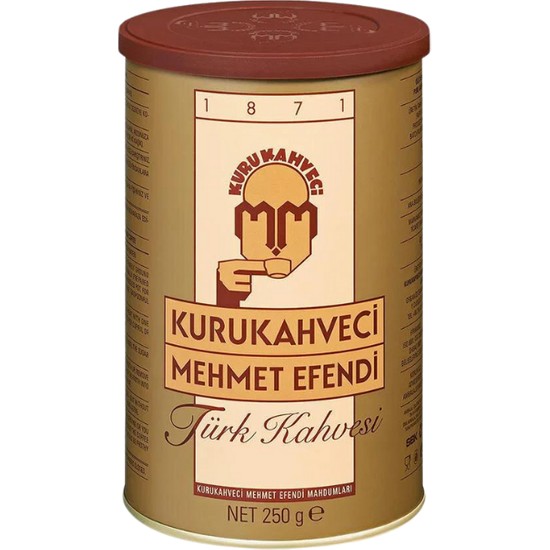 Kuru Kahveci Mehmet Efendi Türk Kahvesi Teneke Kutu 250 gr Fiyatı