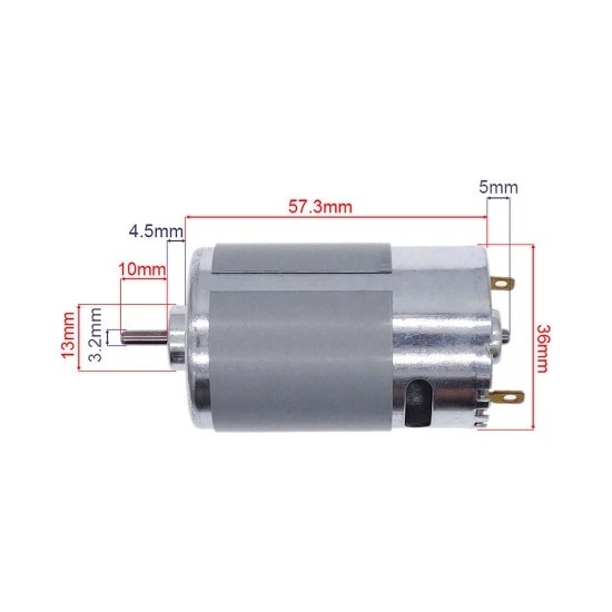 OEM Roba RS555 Dc Motor 12V 7500RPM Yüksek Hız Tork Matkap Fiyatı