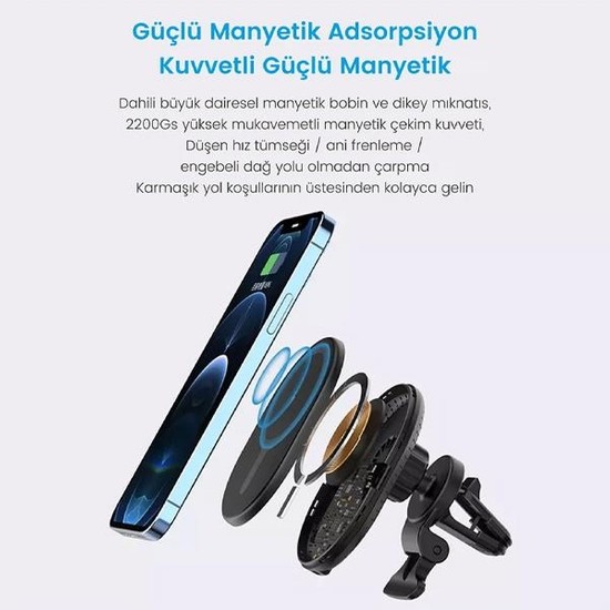 Polhammobile Polham 15W Kablosuz Şarjlı Magsafe Mıknatıslı Fiyatı