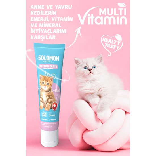 Solomon Kitten Paste 100 Gr Yavru ve Anne Kedi Multivitamin Fiyatı