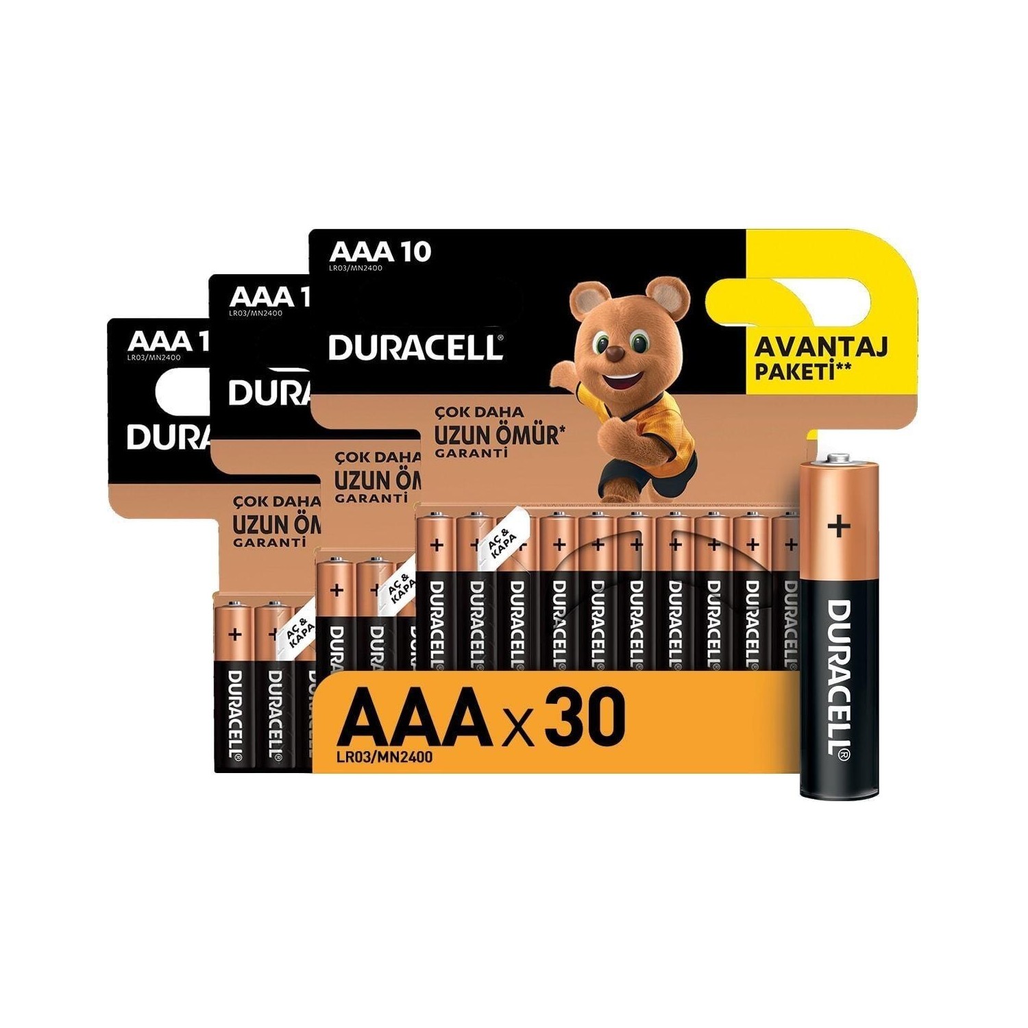 Duracell Alkalin Aaa Ince Kalem Piller 30 Lu Paket Fiyatı