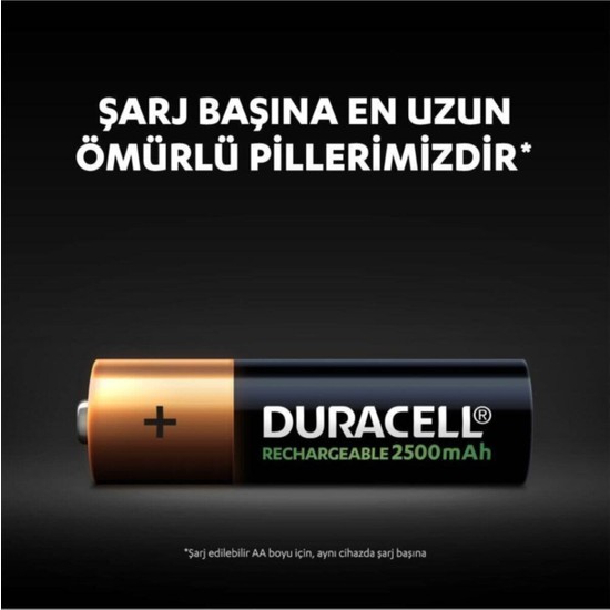 Duracell Arj Edilebilir Aa Mah Piller Li Paket X Fiyat