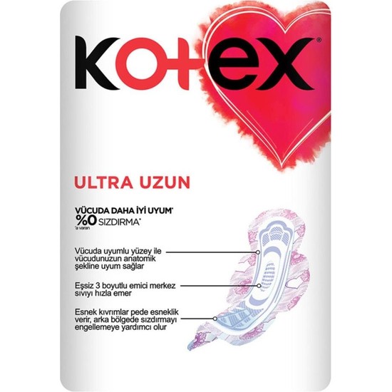 Kotex Ultra S Per Ekonomik Paket Gece Normal Uzun X Paket Fiyat