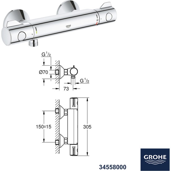 Grohe Grotherm Termostatik Banyo Du Seti Fiyat