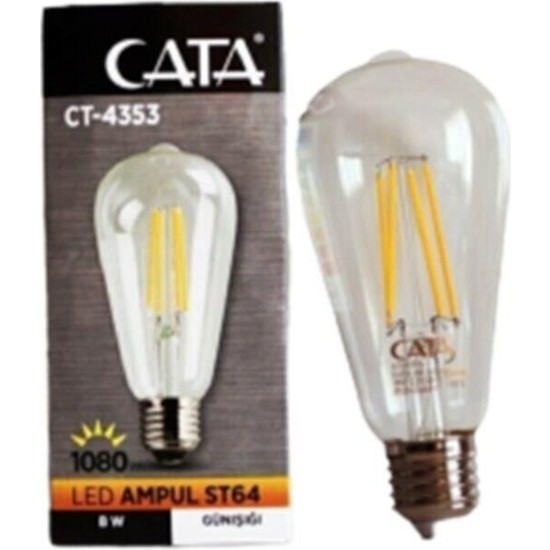 Cata CT 4353 8 W Uzun Flament Rustik LED Ampul Fiyatı