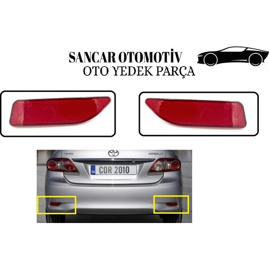 Sancar Auto Tampon Reflekt R Corolla Arka Sa Sol Fiyat