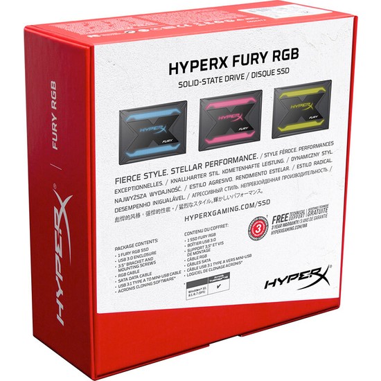 Kingston Hyperx Fury Rgb Ssd Sata Kat Yurt D Ndan Fiyat