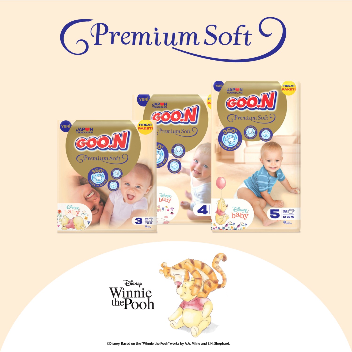 Goo N Premium Soft 5 Numara Süper Yumuşak Bant Bebek Bezi Fiyatı