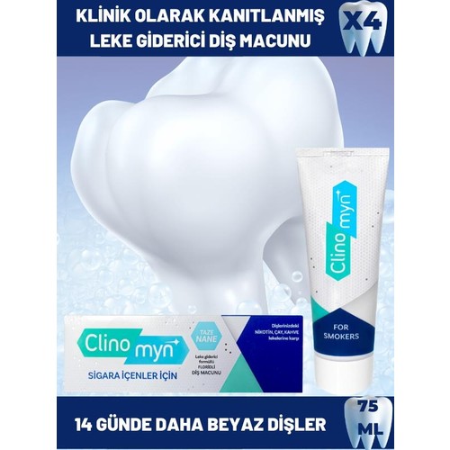 Clinomyn Sigara İçenler İçin Diş Beyazlatan Diş Macunu 75 ml Fiyatı