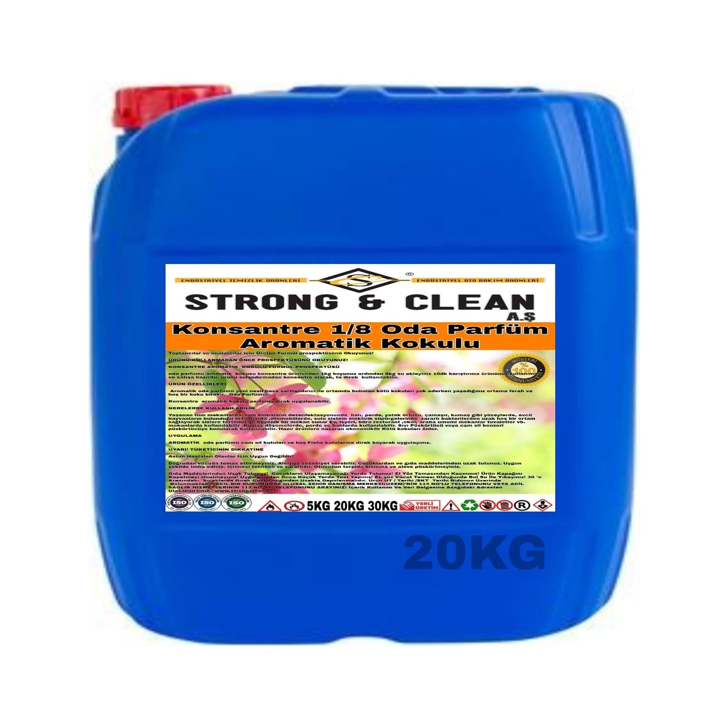 Strong Clean Oda Parfüm Konsantre 1 8 Aromatik Kokulu 20 kg Fiyatı