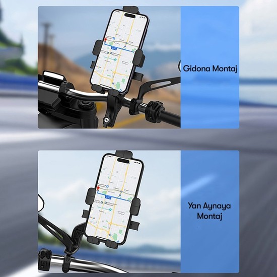 Dexmon Motosiklet Telefon Tutucu Gidon ve Aynaya Montaj Fiyatı
