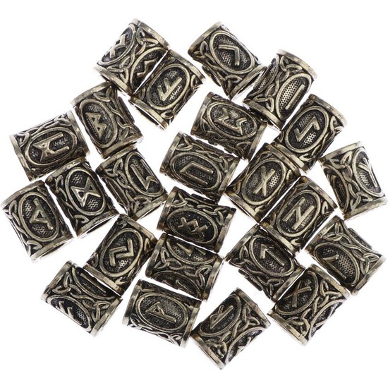 Lanfy Nortalya Viking Rune Sakal Boncuk Set Charm Fiyat