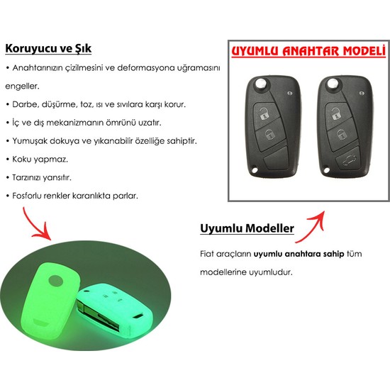 Fiat Linea Anahtar Koruyucu K L F Fiorino Punto Anahtar Fiyat