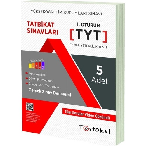 Test Okul Yayınları Yks Tyt Deneme Sınavı 5 li Kitabı