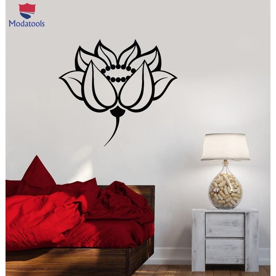 Modatools Oturma Odası Yatak Odası Duvar Sticker Lotus Fiyatı