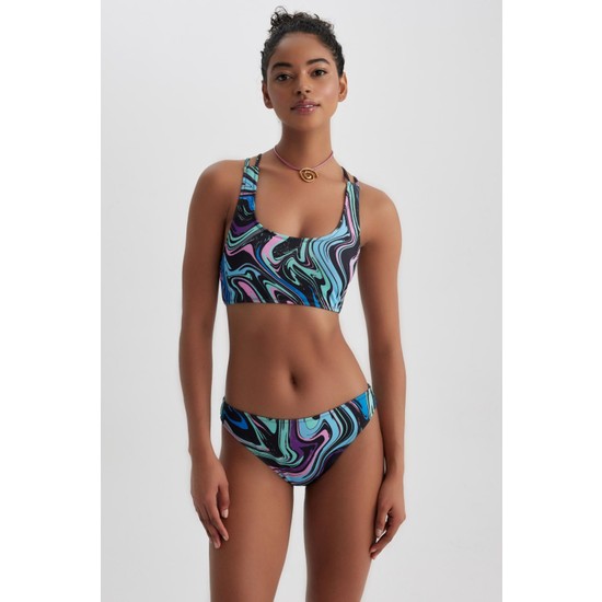 Defacto Fall In Love Regular Fit Batik Desenli Bikini St Fiyat