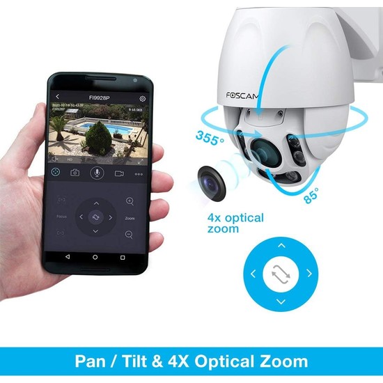 Foscam Dış Mekan Ptz 4x Optik Zum Hd 1080P Wifi Güvenlik Fiyatı