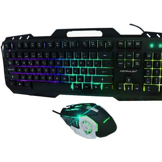 Konfulon W Rgb I Kl T Rk E Q Gaming Kablolu Klavye Fiyat