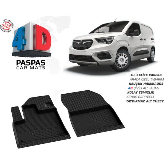 Fa Otomotiv Opel Combo Panelvan D Havuzlu Paspas N Fiyat