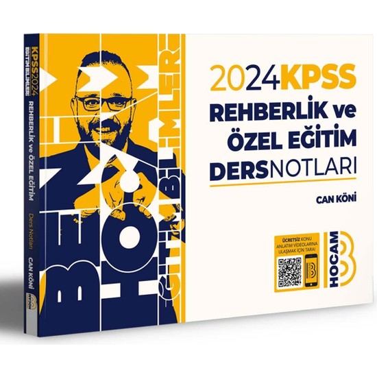 Benim Hocam Yayınları 2024 KPSS Eğitim Bilimleri Rehberlik Kitabı